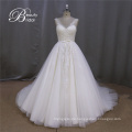 Braut Ballkleid Schatz Tiered Spitze Brautkleid